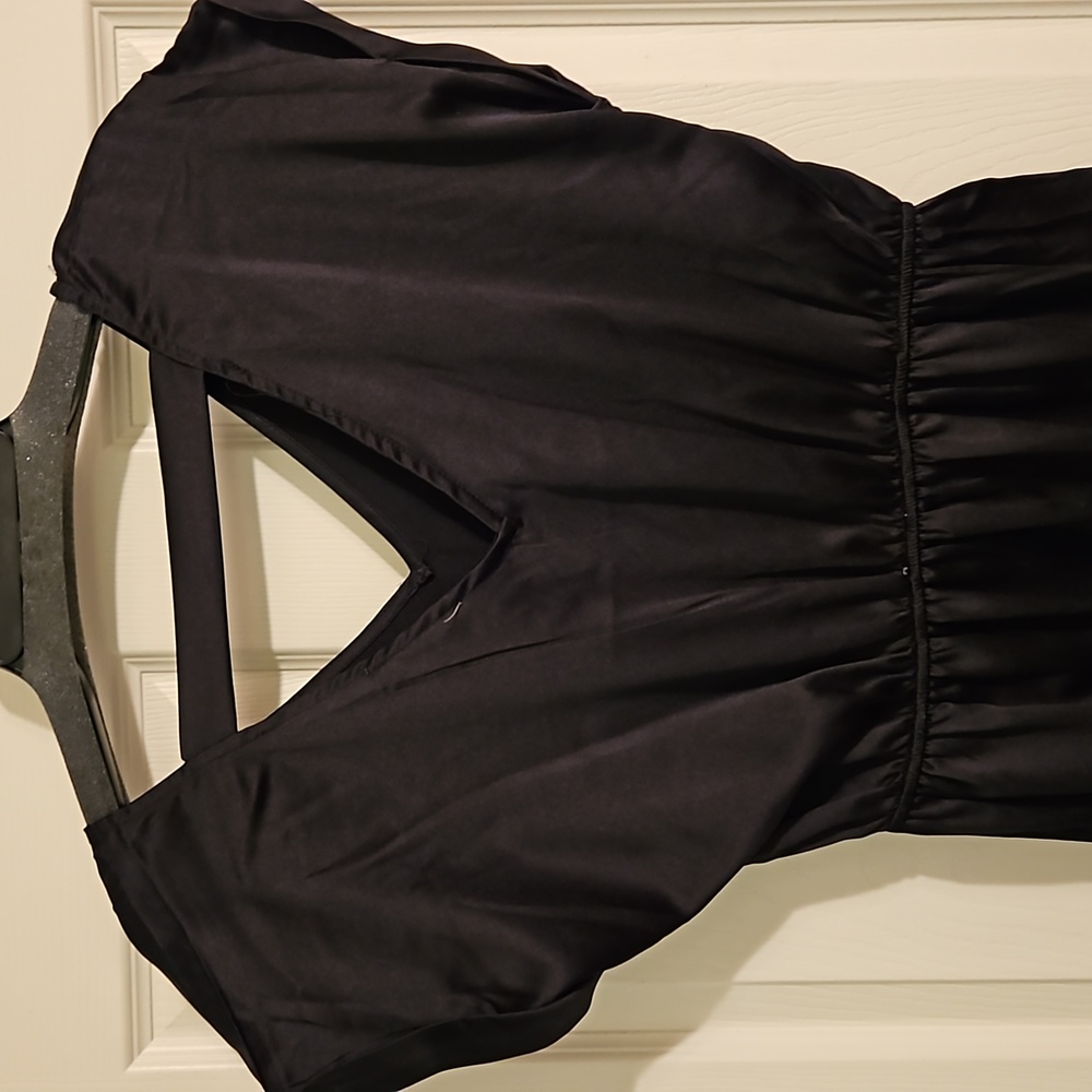 Black Silk Dress - Picture 3 of 4